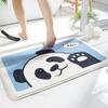 VIKAMA Cute Cartoon Flat Printed Carpet, Entrance Door, Bathroom And Toilet Anti-Slip Imitation Cashmere Mat, Home Decoration