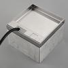 Household Floor Socket Box Marble Flat Floor Insert Multifunctional Pure Stainless Steel Power Ground Plug