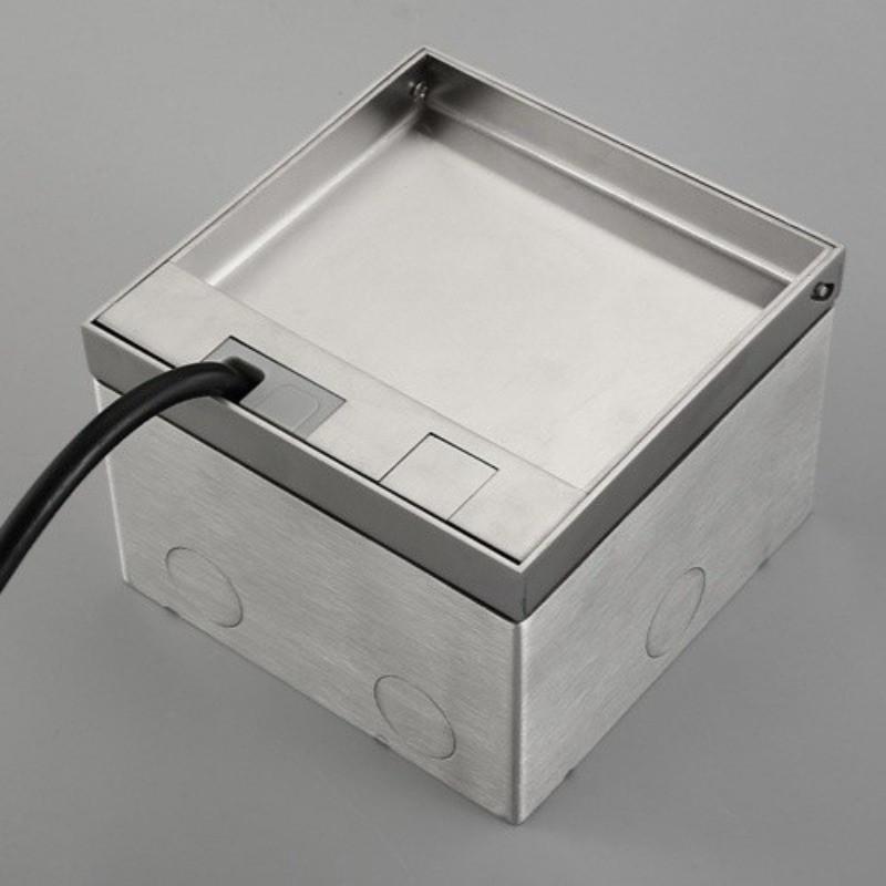 Household Floor Socket Box Marble Flat Floor Insert Multifunctional Pure Stainless Steel Power Ground Plug