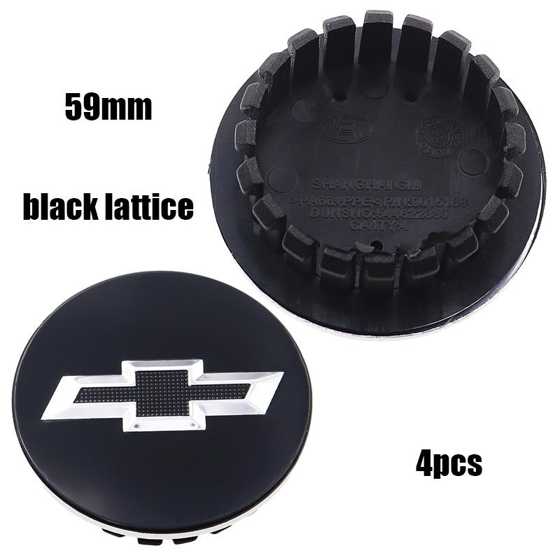 4pcs 53mm 59mm Chevrolet logo car emblem Wheel Center Hub Cap auto Rim refit dust-proof badge covers sticker styling accessories