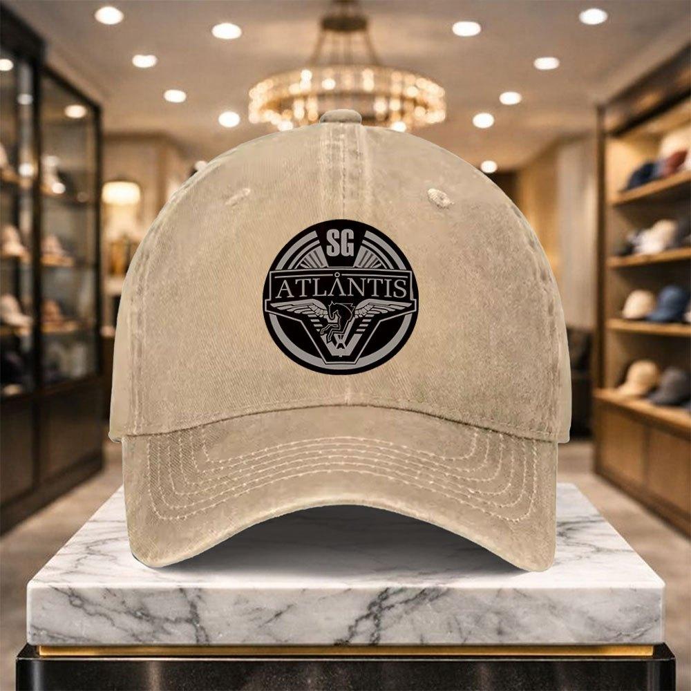 Retro Atlantis Baseball Cap with Adjustable Strap Lightweight Suitable for Outdoor Sports Summer Casual Wear Street Style