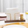Gold Tissue Box Metal Tissue Dispenser Multi-use Napkin Holder  Restaurant
