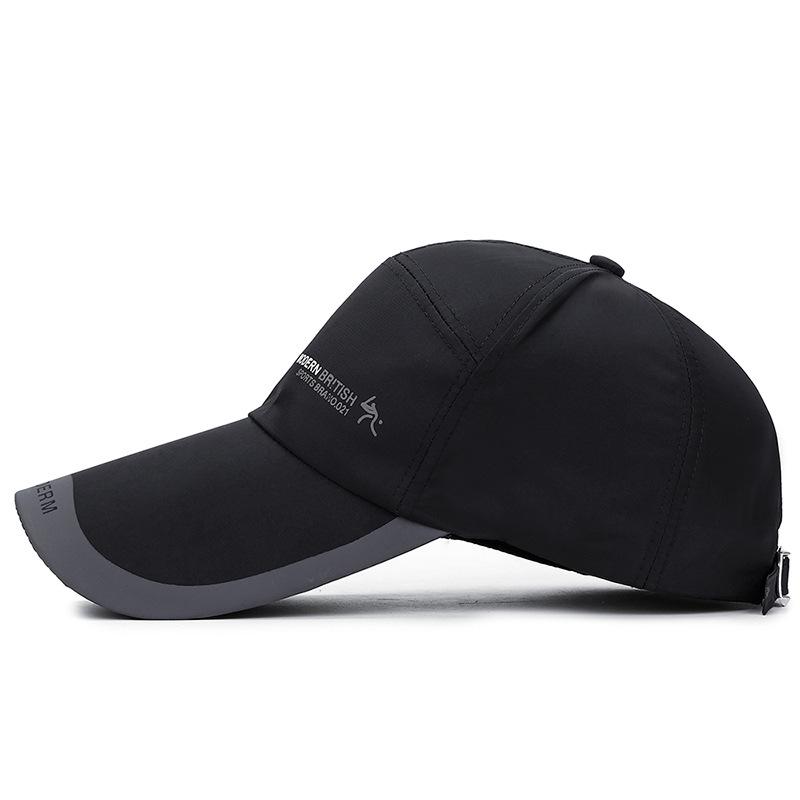 Spring and Autumn Extended Brim Sunshade Baseball Cap, Outdoor Casual Quick-drying Fishing Cap