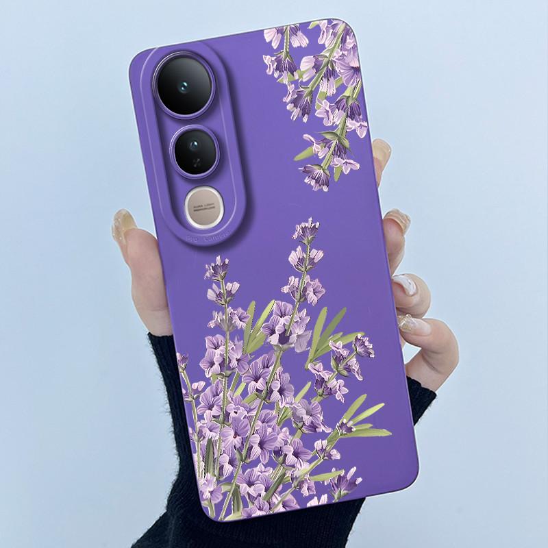 For Vivo V50 Lite Case Lovely Phone Shell Soft Liquid Silicone Back Cover For Vivo V 50 Lite Full Protection Shockproof Bumper