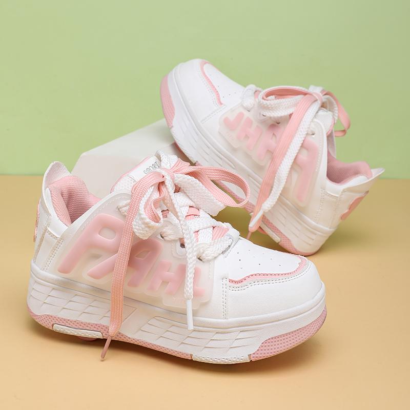 31-40 Children's Four-wheel Sports Boots Roller Skating Can Hide Sports Shoes Walking Shoes Children's Sports Shoes Walking Shoes