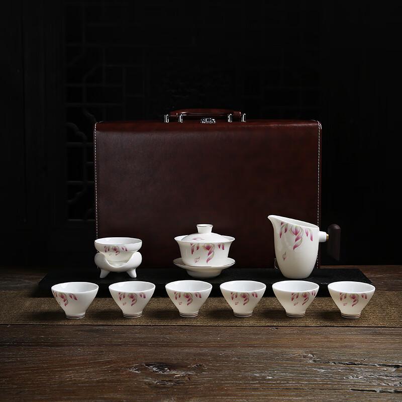 Chaxun Mutton Fat Jade White Porcelain Gongfu Tea Set