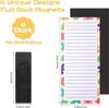 Charming Fruit Magnetic Memo Board: Tearable Sticky Notes for Fridge
