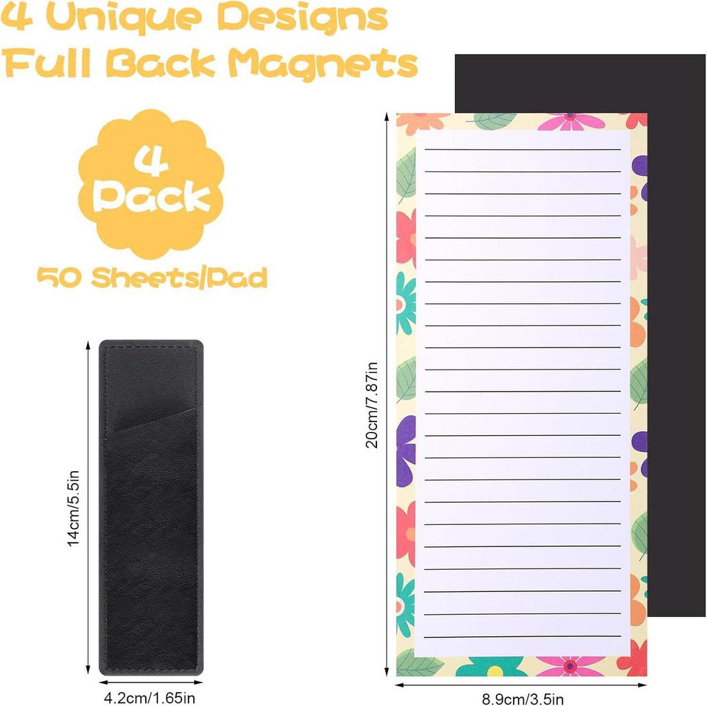 Charming Fruit Magnetic Memo Board: Tearable Sticky Notes for Fridge