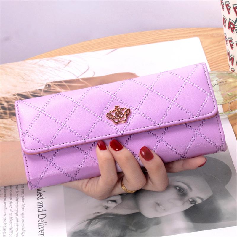 Kadın Bayan Deri Cüzdan Uzun Büyük Cüzdan Kart Telefon Tutucu Kılıf El Çantası