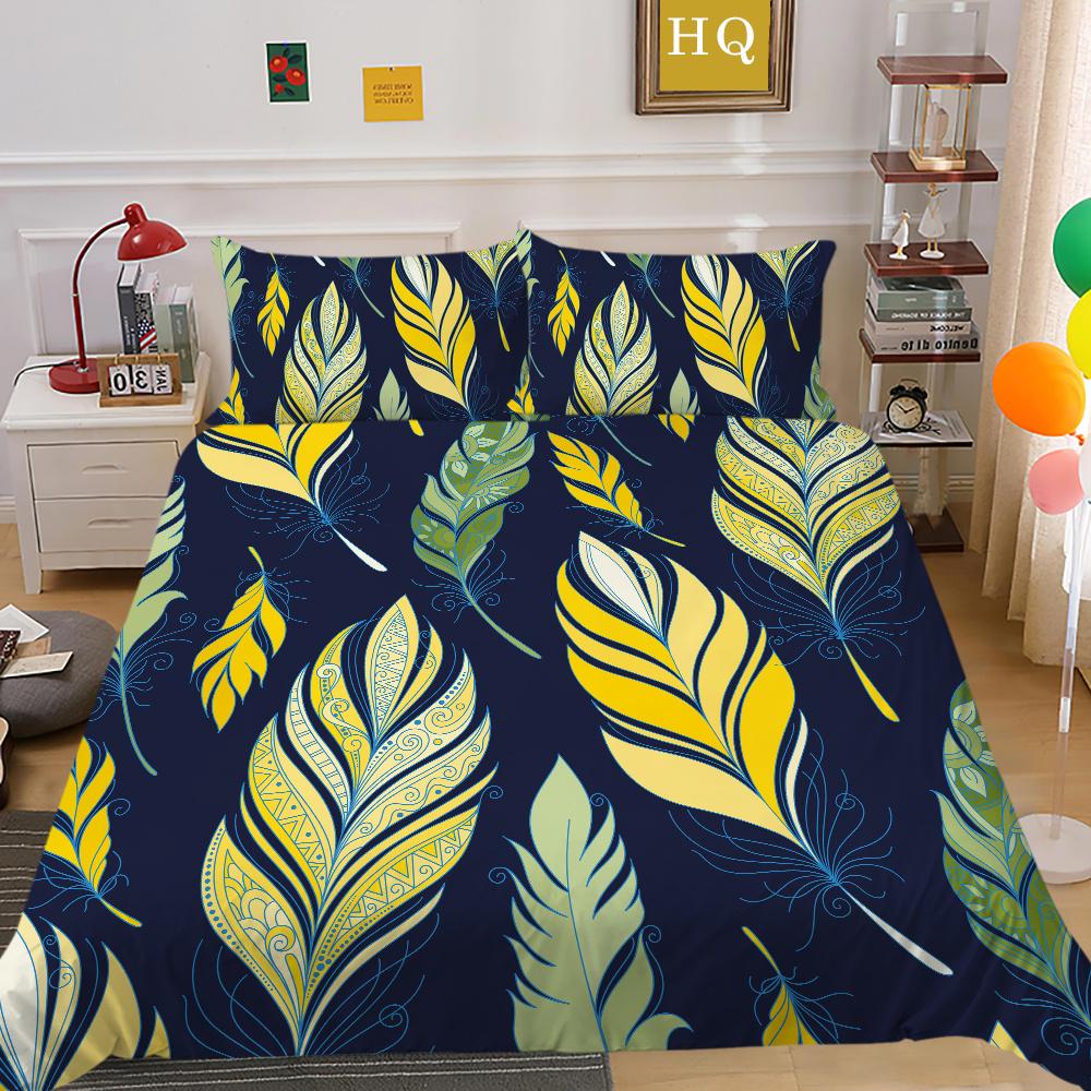 Bohemian Printed Duvet Cover Set Double Size Microfiber Bedspreads Design High Ranking Home Bedclothes