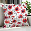 Art PPoppy Patterned Cushion Cover Cushion Cover Set Pcs x x x Pillowcase Decorative Sofa Home Decor