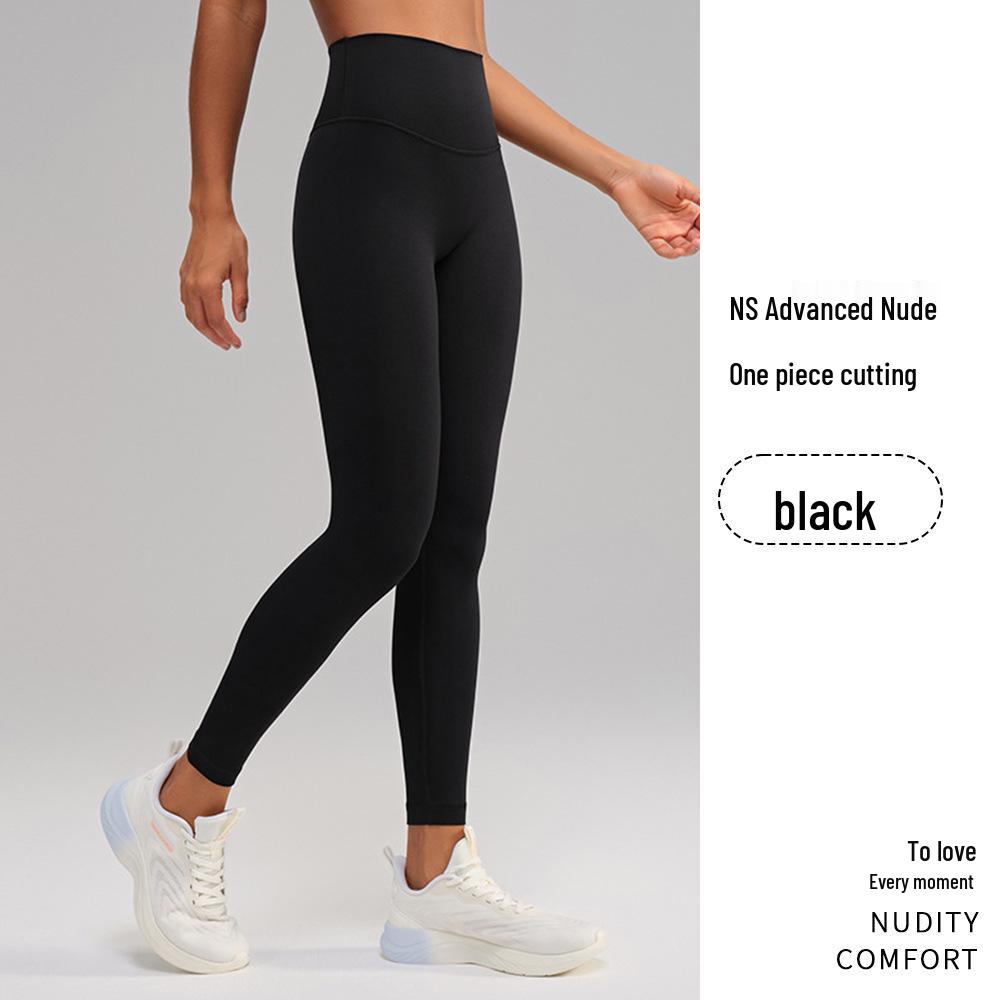 

Женские брюки для йоги с высокой талией Jiu Yi - Бесшовные, с эффектом персика, с ощущением обнаженности, фитнес-леггинсы S