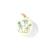 2 Pcs Ceramic Charms Multicolor Flower Rainbow Hand Drawing Double Sided Brass 18K Gold Plated Pendants For DIY Necklace Making