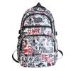Stylish Nylon Backpack For Men And Women With Letter Design Perfect For School Travel