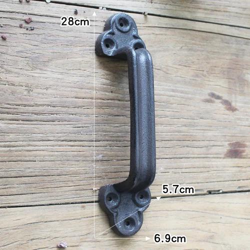 European Retro Atmosphere Garden Courtyard Cast Iron Craft Door Handle Home Wall Decoration Door Handle