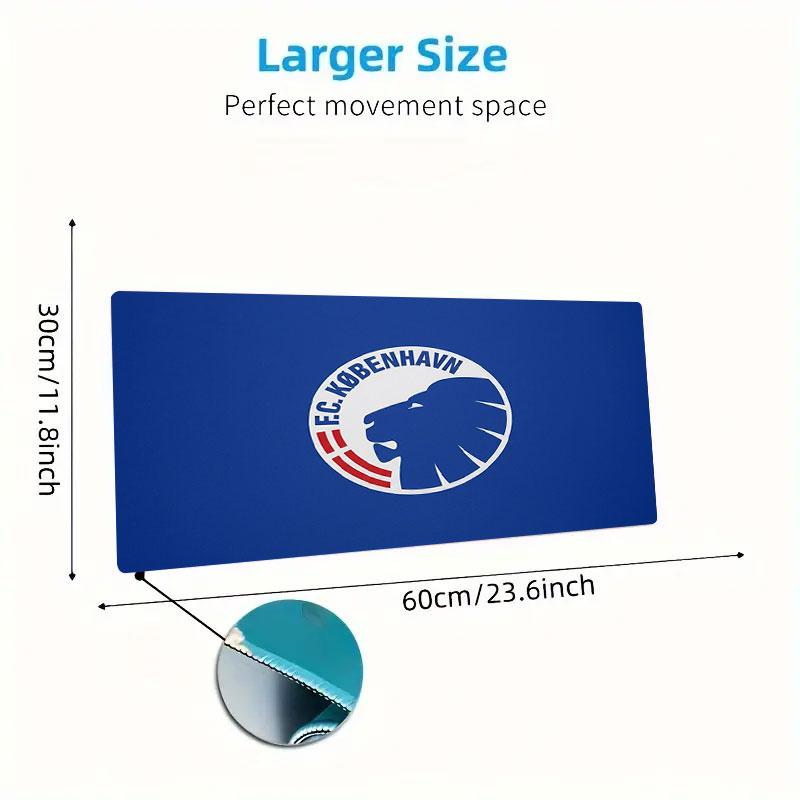 FC Copenhagen Large Size Mouse Pad Large Gaming Table Cushion Non-slip Laptop Tablet Big Mousepad XXL Mat Mini PC Playmat With Lock edge