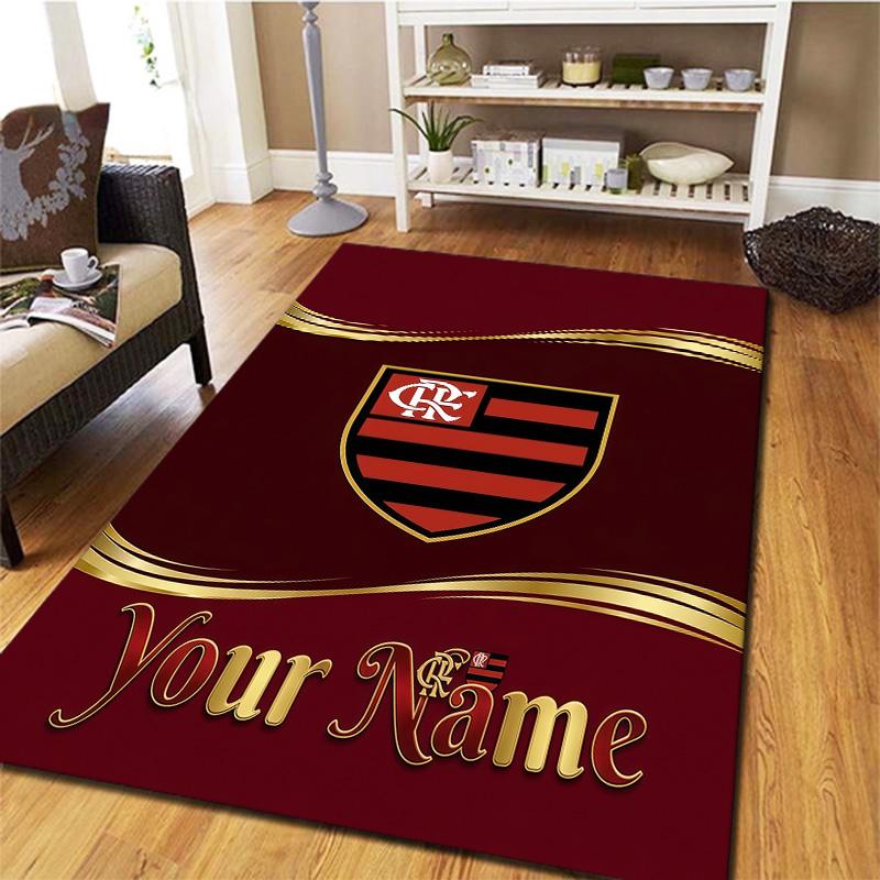 Clube De Regatas Flamengo Custom Name Carpet Rug For Living Room Bedroom Home Sofa Decoration Kids Play Nonslip Floor Mat