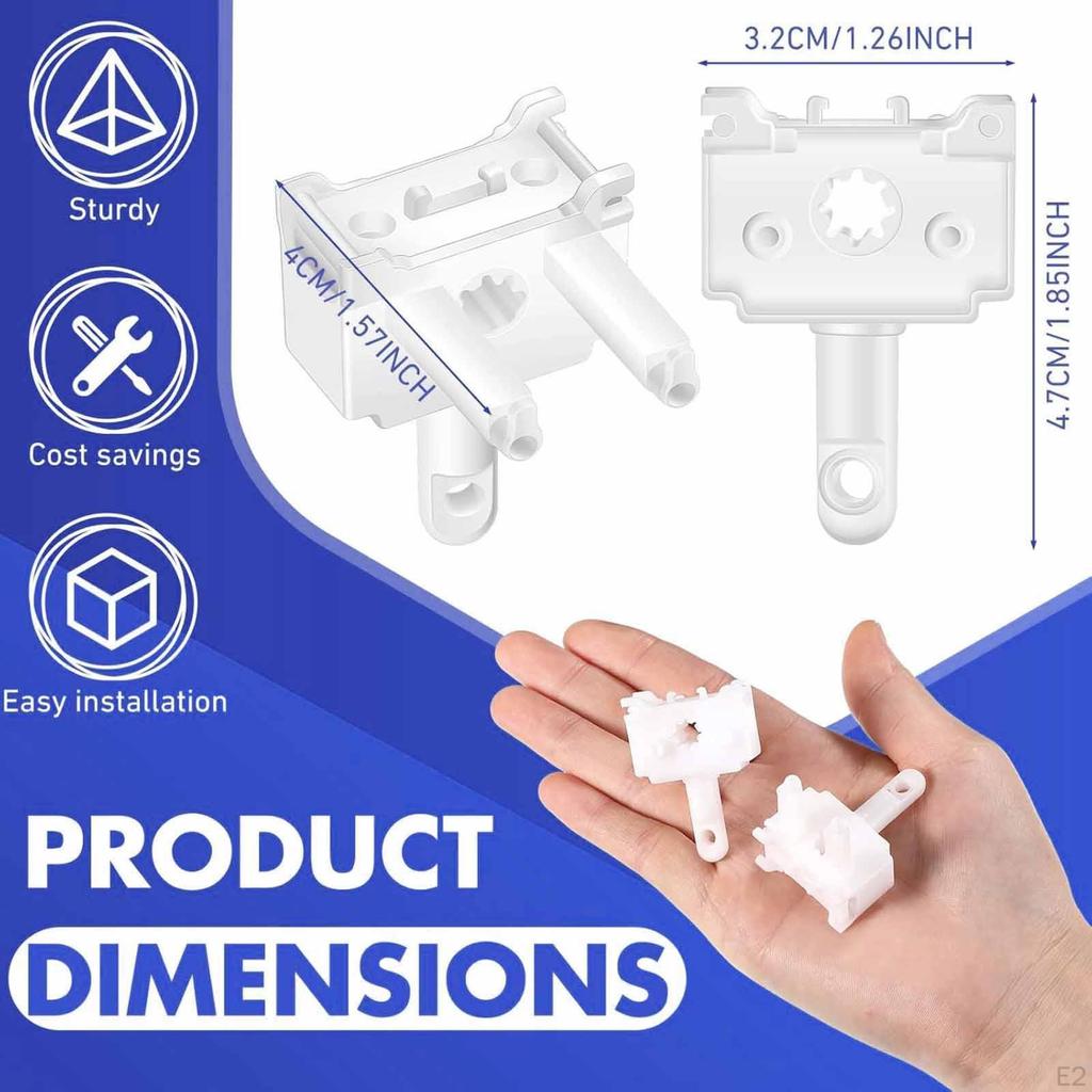 2 Pieces Vertical Control Replacement Spare Parts Sleek Easy to Use Installation for Living
