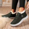 Unisex Winter Boots SlipOn New Flat Women's Snow Women Shoes Slip Solid Waterproof Ankle Botas Mujer Warm Protection for Cold Weather Conditions