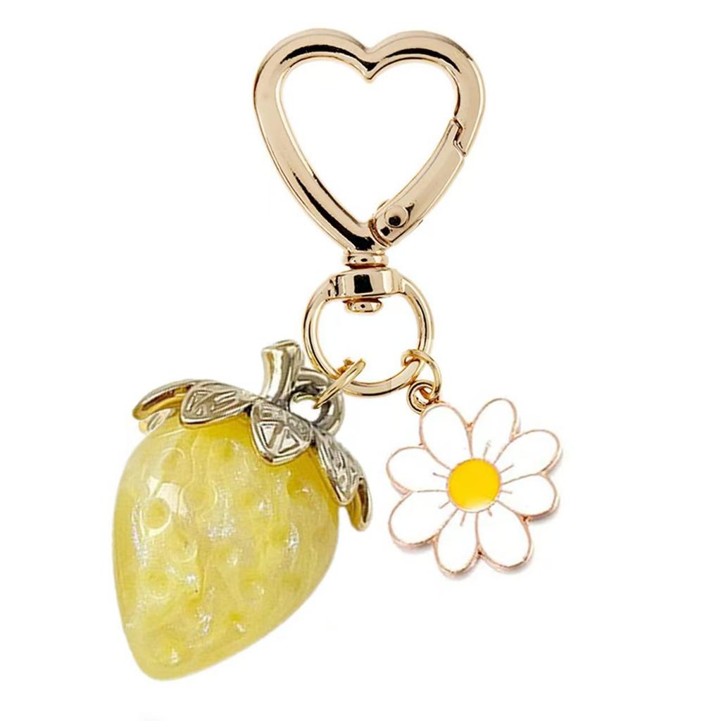 New Strawberries Keychain Bag Charm Purse Pendant Fashion Car Strawberries Accessories Key Chian Gifts for Women Christmas Gifts