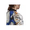 adidas Originals Superstar Mode Druck Sportlich Lässig Reißverschlussjacke Damen Jacke Blau Weiß Gelb DH3053