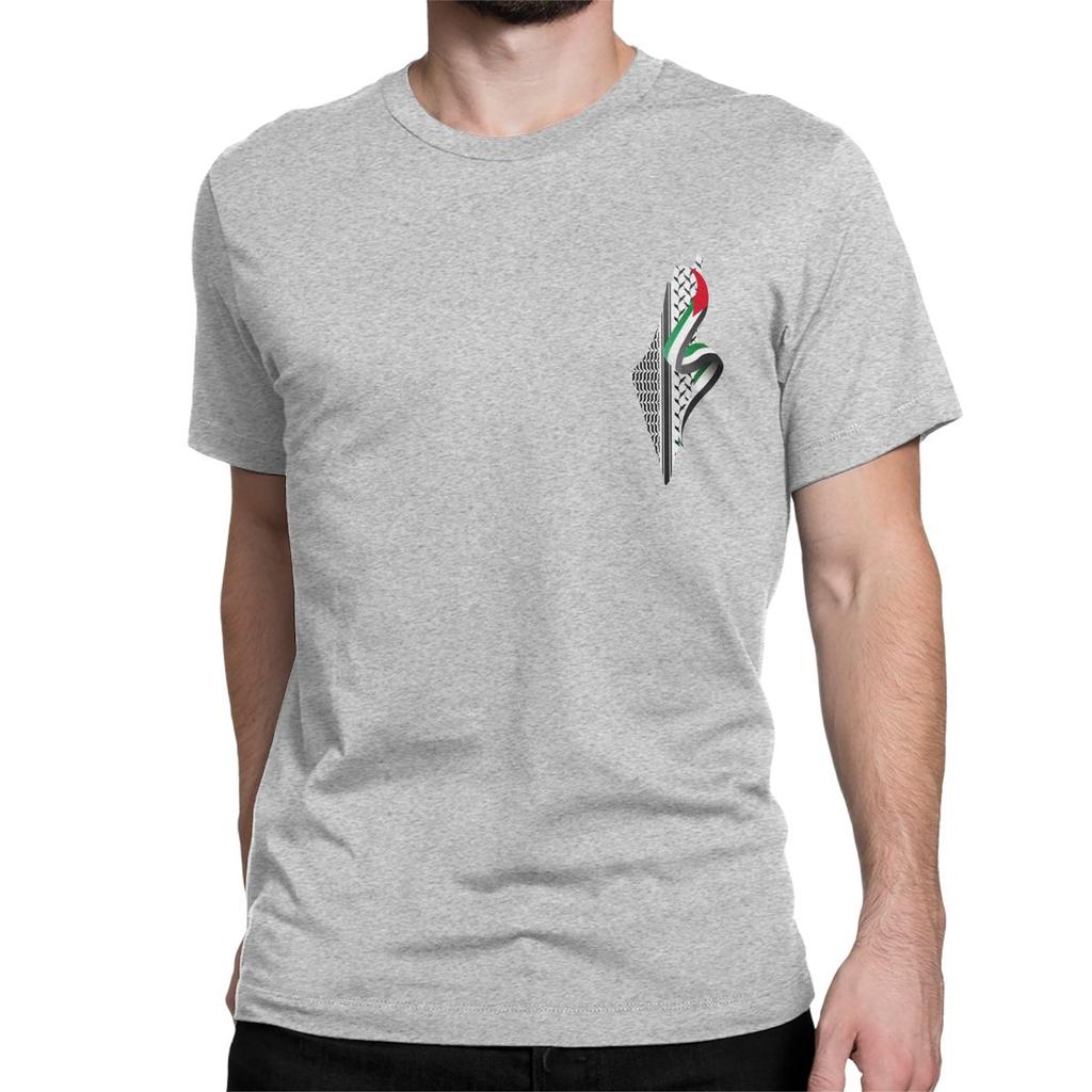 Palestinian Tatreez T-Shirts Men Women Palestines Kufiya Keffiyeh Funny Pure Cotton Tee Shirt Short Sleeve T Shirt Summer Tops