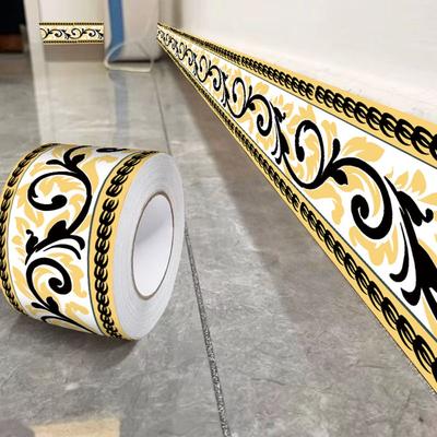 DIY 5 Meter Wall Base Thickened Anti-collision Skirting Line Self Adhesive Soft Decoration Strips Bedroom