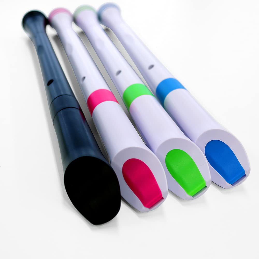 NUVO Soprano Recorder German Style FGREBLJP Recorder (WhiteBlue) WhiteBlue []
