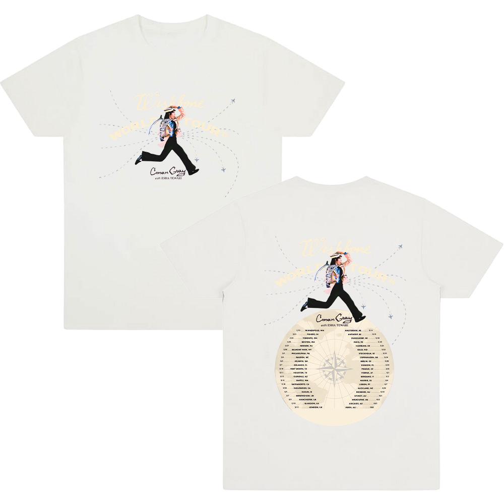 Conan Gray 2026 T Shirts Conan Gray Wishbone World Tour Tees Fashion Men Women Clothing Cotton T-shirts Vintage Y2K