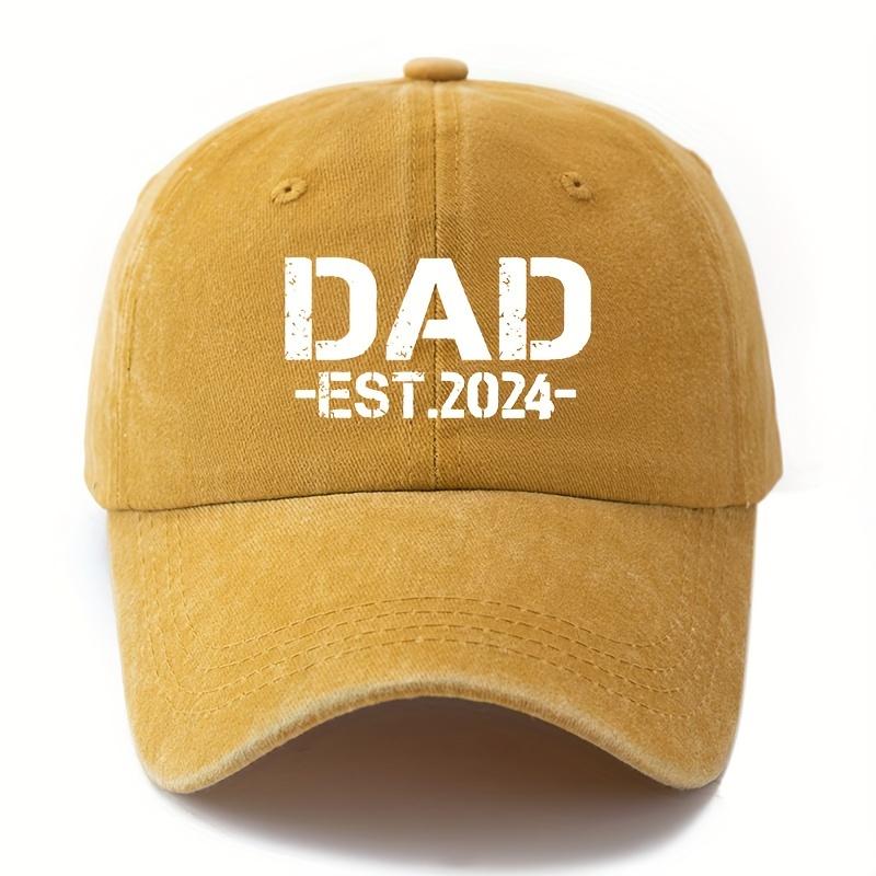 Dad's Fashionable Four Seasons Printed Baseball Hat Sunscreen Outdoor Sports and Casual Wear Adjustable Snap Back Cap