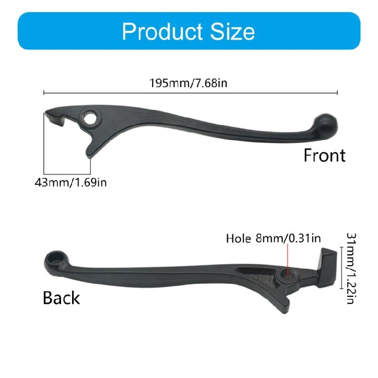 Easy Installation Disc Brake Lever Ergonomic Designs Left/Right Disc Brake Lever Upgrades for Pit Dirt Bikes & Scooters