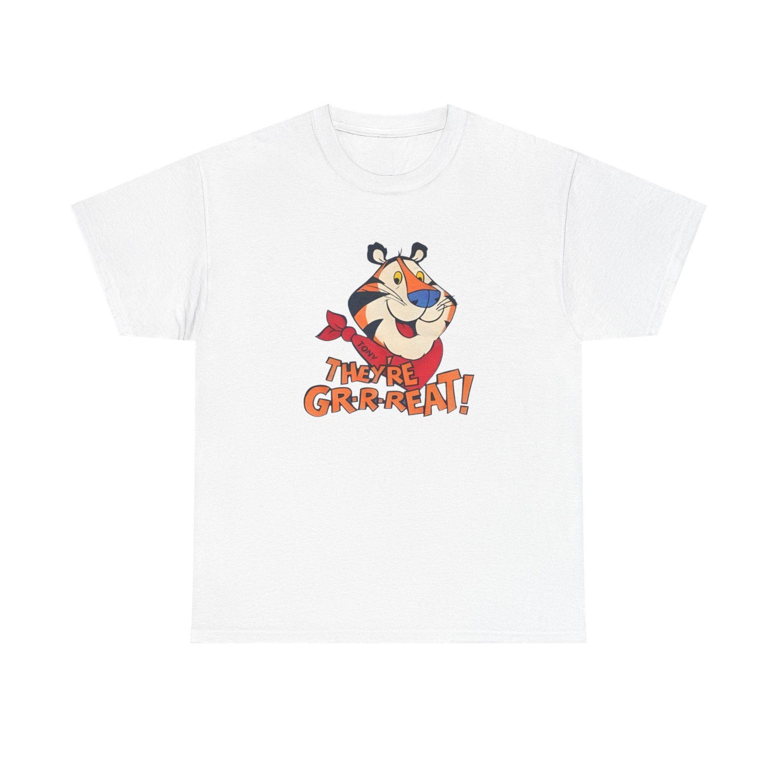 Tourette s Guy Meme Tony the Tiger Unisex Cotton Graphic T shirt 2XL