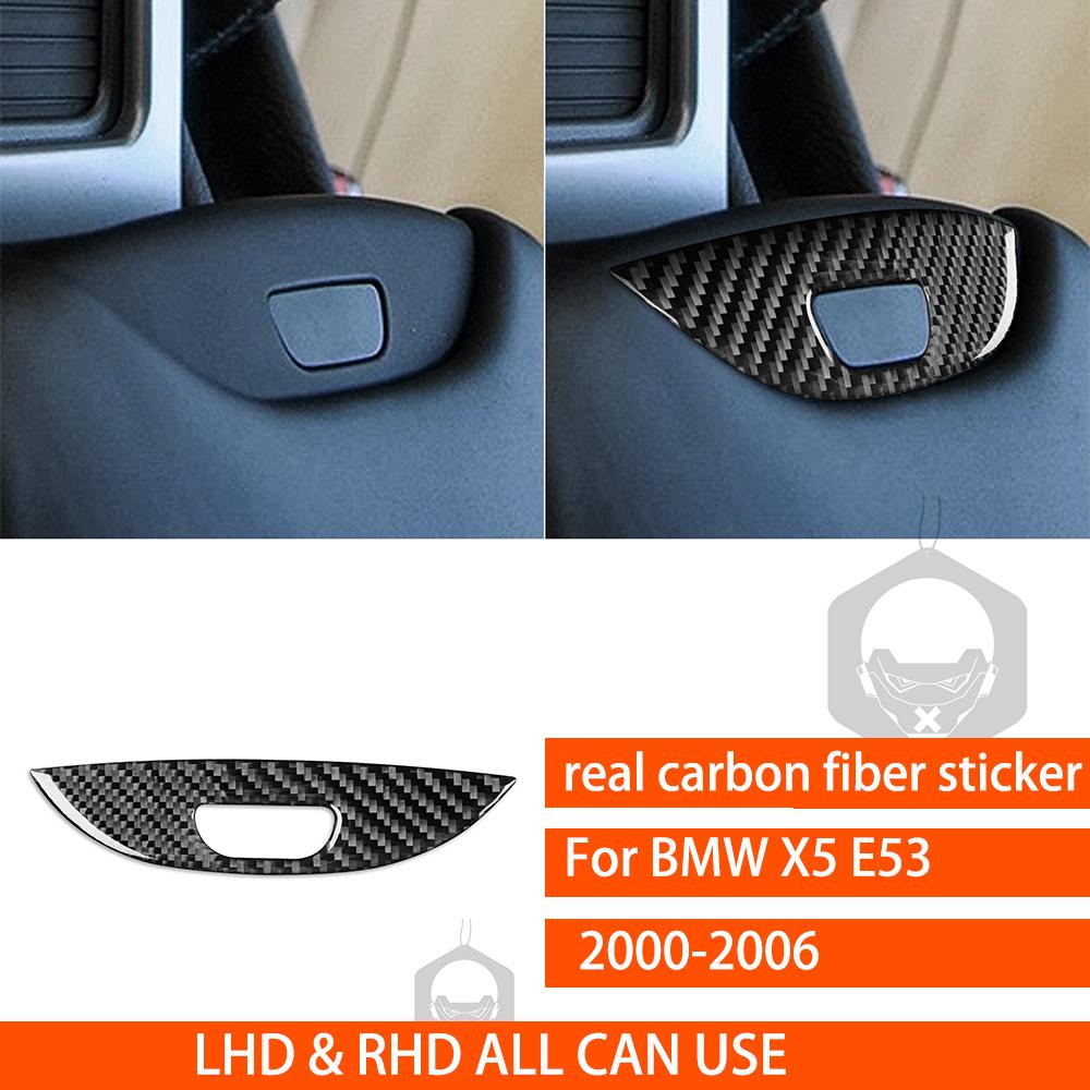 For BMW X5 E53 2000-2006 Center Dashboard Full Set Kit Trim Cover Tuning Real Carbon Fiber Sticker Car Interior Accessories