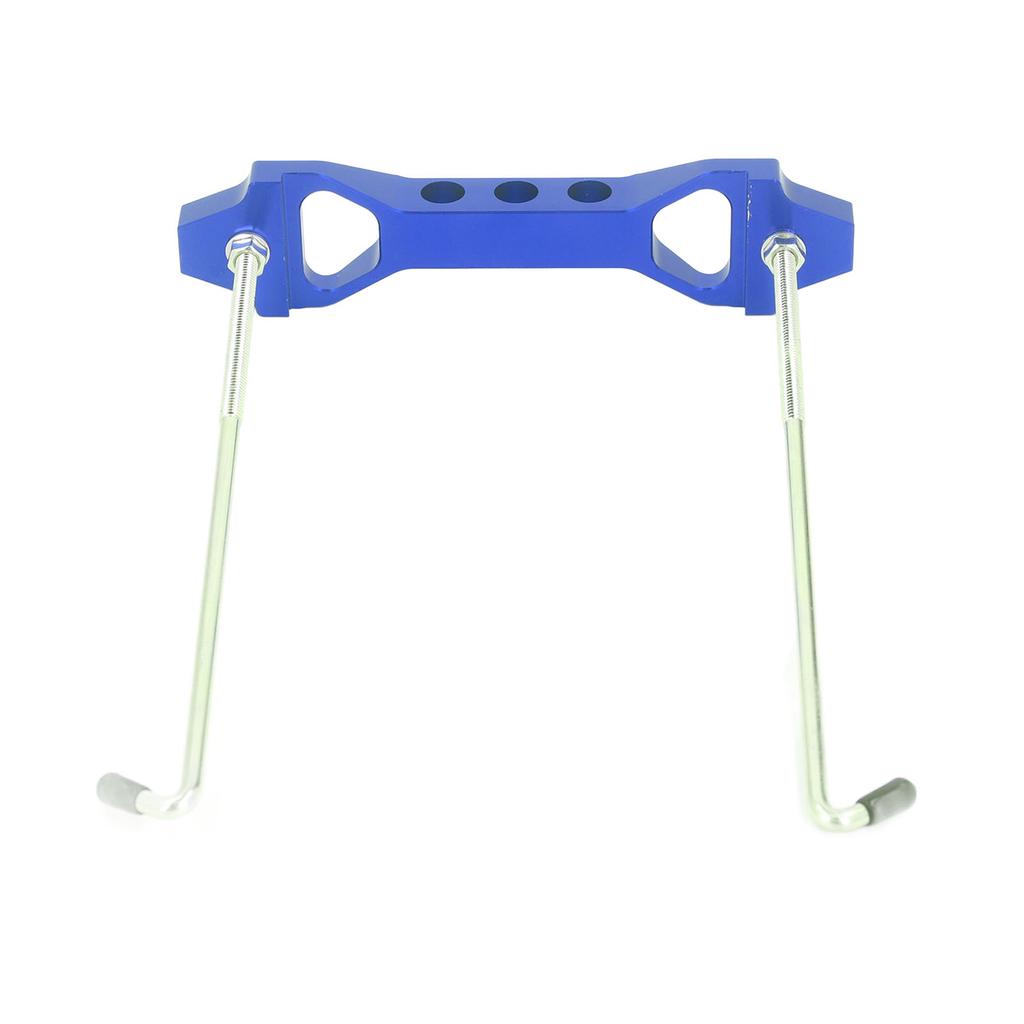 Battery Hold Down Bracket Heavy Duty Aluminum Alloy Car Battery Holder with Stainless Steel J Bolt Blue