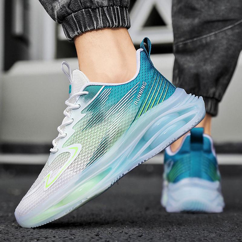 Pantofi sport cu pernă de aer de vară respirabili pentru elevi de gimnaziu, mărime mare 46, pantofi de plasă pentru bărbați