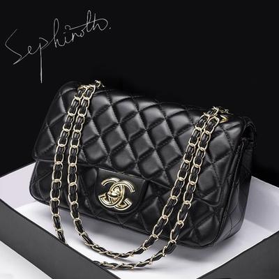Underarm Bag Rhombus Chain Bag One Shoulder Messenger Bag Commuter Small Square Bag Trend Lock Bag Embroidery