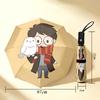 Harry Potter Hedwig 8 Ribs 3Fold Black Glue Uv Protection Umbrella Sun Protection Rainproof Compact Folding Umbrella For Travel Daily Use C9241972