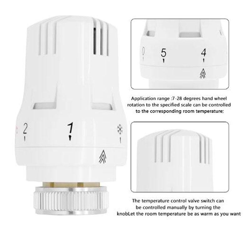 Thermostatic Radiator Valve Pneumatic Temperature Control Valves Remote Controller Radiator Head For Heating System Valve-Tool