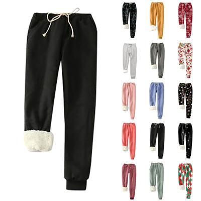 Winter Trousers Lamb Cashmere And Cashmere Thickened Warm Bodysuits Leggings Loose Casual Pants
