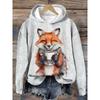 Womens Oversized Crewneck Sweatshirt With 3D Dog Print Christmas Collection