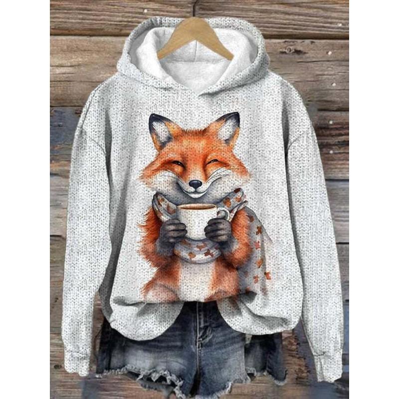 Womens Oversized Crewneck Sweatshirt With 3D Dog Print Christmas Collection