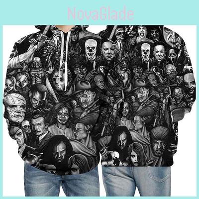 Soft And Comfortable 3d Printed Skull Hoodie For Men And Women With Drawstring Hood