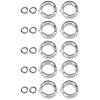 10Pcs Bird Parrots Leg Ring Outdoor Fly Training Activity Opening Clip Accessories#12