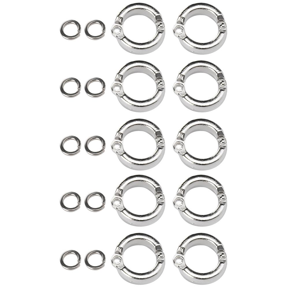 10Pcs Bird Parrots Leg Ring Outdoor Fly Training Activity Opening Clip Accessories#12