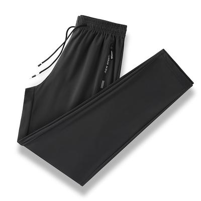 Men's Ice Silk High Elastic Speed Drying Sports Casual Pants Plus Size 6XL 7XL 8XL