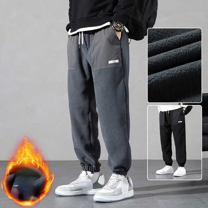Polar Fleece Warm Sweatpants Male 