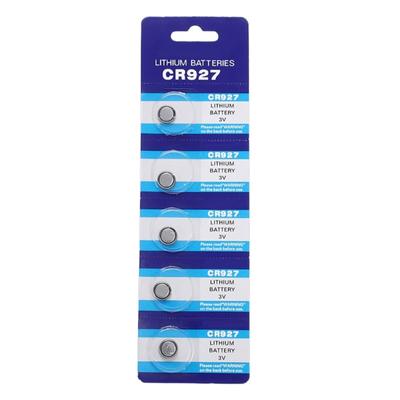 Kaliteli CR927 Piller Otomotiv Anahtarlık için Para Pil Güvenilir Güç Performansları ve Kolay Değiştirme Paketi/5 adet