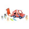 Bluey Heeler Family 4WD Vehicle and Figure Inch Figures with Surfboard Accessories and 2 17637 4-Pack 2.5-3 Stickers,
