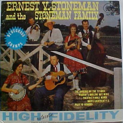LP Record ERNEST STONEMAN  THE STONEMAN FAMI  Blue Grass Champs SLP200 Starday Records 1962 US CountryFolk Used