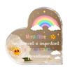 1pc Heart-Shaped Acrylic Desktop Decoration - Teacher Appreciation Gift with French Inspirational Quote, Four Seasons Decoration, Novelty Home Decor